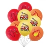 BALONY dekoracje urodzinowe ZESTAW BALONÓW lateksowych straż 9 szt